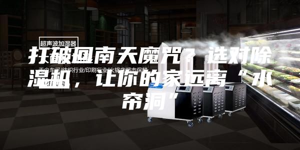 打破回南天魔咒？選對(duì)除濕機(jī)，讓你的家遠(yuǎn)離“水簾洞”