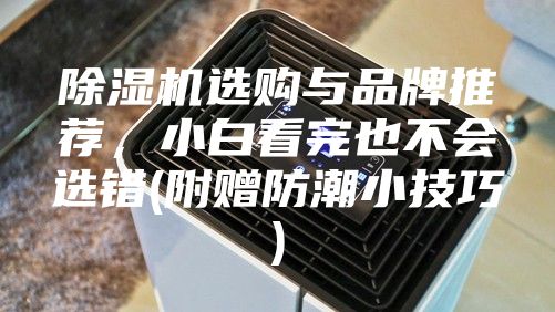 除濕機選購與品牌推薦，小白看完也不會選錯(附贈防潮小技巧)