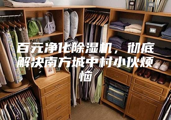 百元凈化除濕機，徹底解決南方城中村小伙煩惱