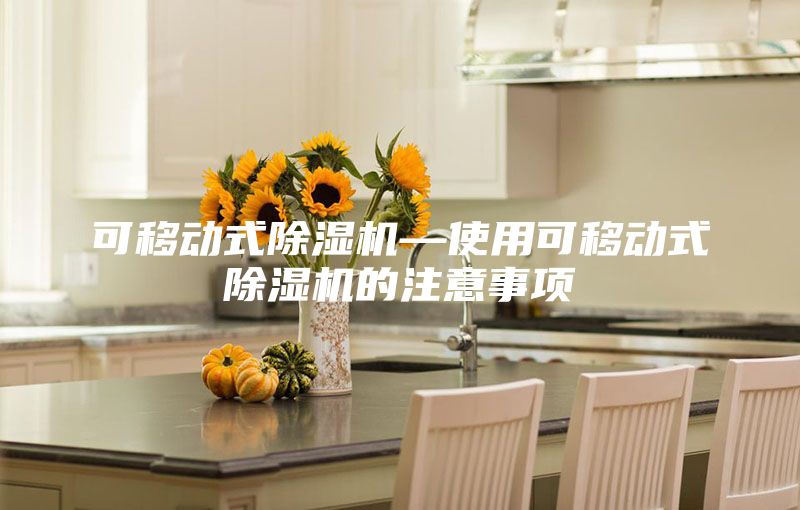 可移動式除濕機(jī)—使用可移動式除濕機(jī)的注意事項