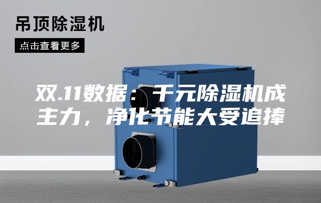 雙.11數(shù)據(jù)：千元除濕機(jī)成主力，凈化節(jié)能大受追捧