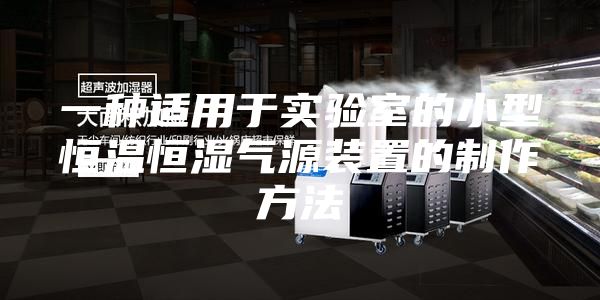 一種適用于實(shí)驗(yàn)室的小型恒溫恒濕氣源裝置的制作方法