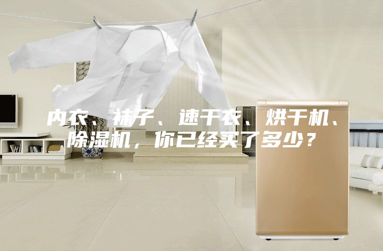 內(nèi)衣、襪子、速干衣、烘干機、除濕機，你已經(jīng)買了多少？