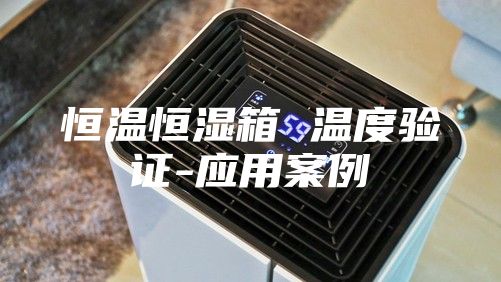 恒溫恒濕箱 溫度驗(yàn)證-應(yīng)用案例